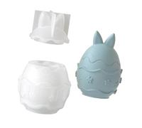 Silicone Rabbits Eggs Shape Crafting Mold for Making and Jewelry Organizers Containers Easy Demolding Craft Set Small Plant Container Mold
