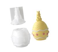 Silicone Rabbits Eggs Shape Crafting Mold for Making and Jewelry Organizers Containers Easy Demolding Craft Set Small Plant Container Mold