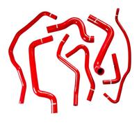 Silicone Radiator Coolant Hose Kit Compatibe with Fiat Coupe 2.0 20v Gt Turbo 1996-2000 8pcs (Red)