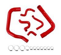 Silicone Radiator Coolant Hose Pipe Kit For For d Mustang GT LX Cobra 5.0 1986 1987 1988 1989 1990 1991 1992 1993 (Red)