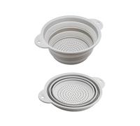 Silicone Rattle Flow Basket for Creative Retractable Silicone Fruit Colander Kitchen Storage Gadgets Tool Collapsible Drain for Kitchen Sink