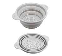 Silicone Rattle Flow Basket for Creative Retractable Silicone Fruit Colander Kitchen Storage Gadgets Tool Collapsible Drain for Kitchen Sink