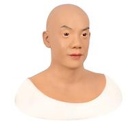Silicone Realistic Male Disguise Mask for Drag Queens and Cosplay - Full Head Prop for Party Masquerade and Transgender Costume