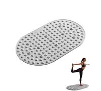 Silicone Reflexology Foot Massage Mat with Magnetic Therapy, Acupressure Meridian Stimulation Pad, Soft Gel TPE Material, 29.6x17.7 Inches (Grey)