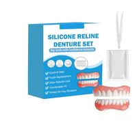 Silicone Reline Denture Set for Partial Dentures - Easy DIY Home Reliner Kit, Soft Comfort Fit for Adults (1 Set)