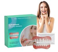 Silicone Reline Denture Set,Soft Dentures False Teeth Set,Denture Silicone Reline Kit,Dentures False Teeth Set for Adults,Tooth Repair Kit,Dentures False Teeth,False Teeth Set,Clip on Teeth Veneers