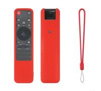 Silicone Remote Case for MR25GA with Lanyard - Anti-Slip Protective for Cover Shockproof Sleeve for Smart for tv Voice Controller(Red)