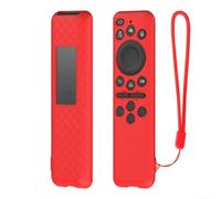Silicone Remote Case for Samsung BN59-01480A Shockproof Glow in Dark Remote Cover for Samsung Solar Cell TM2360E Anti-Slip Silicone Skin for Samsung TV Remote 2024 2025 Shock-Absorbing Remote(Red)