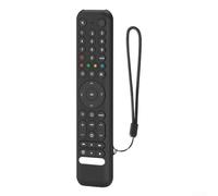 Silicone Remote Case for TCL RC716/RC833 Voice Remote, Shockproof Anti-Scratch Protective Cover with Lanyard, Soft Lightweight Non-Slip Skin, Easy Accesses to All Buttons, Black(Black)