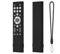 Silicone Remote Case Protective Cover Sleeve for Hisense ERF6A80 ERF6G80H ERF6F80H for Hisense Class A7 U8 Series 4K for Google TV Remote Anti-Slip Soft Skin Protector with Lanyard (Black)