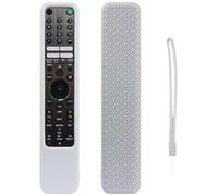 Silicone Remote Case Protective Cover Sleeve for Sony RMF TX500U TX500P TX500E TX600U TX600E TX600C TX621E TX621U TX520U TX520P Series TV Remote Anti-Slip Soft Skin Protector with Lanyard (White)