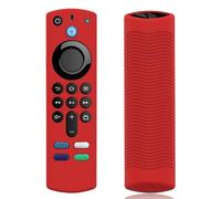 Silicone Remote Case Replacement for 3rd Gen. / 4K / HD Streaming Remote Controller, Anti-Slip Washable Protective Remote Cover with Lanyard - Red