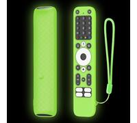 Silicone Remote Control Case for Homatics Box R Plus - Shockproof Anti-Slip Cover with Lanyard Glow in Dark Soft Skin Protector Flexible Sleeve Drop Protection Lightweight Bumper Red(Night Green)