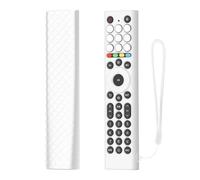 Silicone Remote Control Cover for HISENSE ERF2K38H, Anti-scratch Shockproof TV Remote Skin Holder Skin with Lanyard, Comprehensive Protection, Anti-slip texture (White)