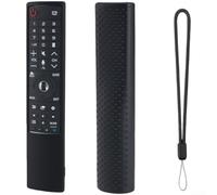 Silicone Remote Control Cover for LG AN-MR700 Shockproof Case with Luminous Glow Anti-Slip Grip Protective Sleeve 22.5cm(Black)