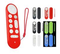 Silicone Remote Controller Cases Protective Covers for Google TV Streamer 4K TV 2024 for Google GY3LE Remote Controller Protective Sleeve (red)
