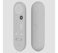 Silicone Remote Controller Cases Protective Covers for Google TV Streamer 4K TV 2024 for Google GY3LE Remote Controller,Washable Shockproof Anti-Slip Protector Shell with Lanyard (Gray)