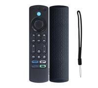 Silicone Remote Controller Protective Cases For Fire TV 4K Stick Max Remote Control Protective Covers Sleeve Replacement Silicone Sleeve Skin Holder Protector (Black)