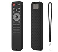 Silicone Remote Controller Protective Cases for LG MR25GA Magic Protective Covers with Lanyard Anti-Slip Washable Replacement Silicone Sleeve Skin Holder Protector (black)