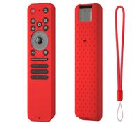 Silicone Remote Controller Protective Cases for LG MR25GA Magic Protective Covers with Lanyard Anti-Slip Washable Replacement Silicone Sleeve Skin Holder Protector (red)