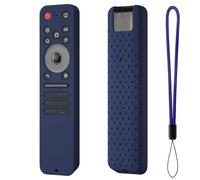 Silicone Remote Controller Protective Cases for LG MR25GA Magic Protective Covers with Lanyard Anti-Slip Washable Replacement Silicone Sleeve Skin Holder Protector (dark blue)