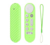 Silicone Remote Cover Case for Google TV Streamer 4K, Anti-Slip Protective Case with Lanyard for 2024 TV Remote, Precise Fit and Lightweight Design(Green at Night)