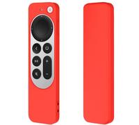 Silicone Remote Cover for Apple TV Siri Remote - Silicone Remote ase for Apple TV 4K / HD Siri Remote Controller (2nd Gen / 3rd Gen)- Red