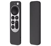 Silicone Remote Cover for Apple TV Siri Remote - Silicone Remote Case for Apple TV 4K / HD Siri Remote Controller (2nd Gen / 3rd Gen) - Black