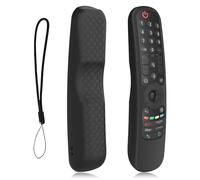 Silicone Remote Cover for LG AN-MR21GA AN-MR21GC AN-MR22GA AN-MR22GN AN-MR23GA AN-MR24GA Smart TV Remote (Silicone, Black)