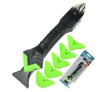 Silicone Remover Tool, 3 in 1 Caulking Tool Bathtub Caulk with Stainless Steel Scraper Sealant Finishing Smoother, Multi Function Grout Scraper for Bathroom Kitchen Floor Window Sink Joint Sealing