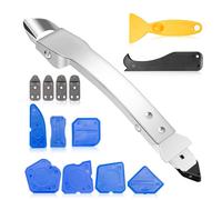 Silicone Remover Tool, Grout Removal Tool Sealant Grout Finishing Tool with 4-in-1 Silicone Caulking Tools Caulking Tool Kit Sealant Remover Tool Set for Home Kitchen Bathroom Floor Corner