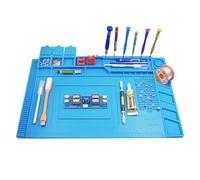 Silicone Repair Mat, Anti Static Electronic Repair Work Mat, Large 45 * 30CM Pad for Heat Guns Soldering Station, Maintenance Pad for Electronics Repairing