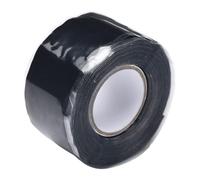 Silicone Repair Tape - 60°C To 260°C Waterproof Self Adhesive | 29g Black Insulating Rubber Grip Tape, 1 Inch 5 Ft Leak Stop Solution For Pipe Hose Car Ship Plumbing Sealing