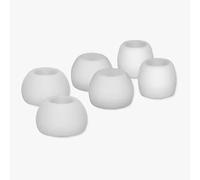 Silicone Replacement Ear Tips for Sennheiser CX80S CX350BT CX150BT CX300II Eartips Earbuds Covers, Large, Medium, and Small Earplugs Accessories,3 Pairs White S M L