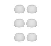 Silicone Replacement Ear Tips for Sennheiser CX80S CX350BT CX150BT CX300II Eartips Earbuds Covers, Large, Medium, and Small Earplugs Accessories,3 Pairs White M