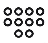 Silicone Replacement Gasket for Ring for SodaStream Sparkling Water Dispenser Nozzle Repair Adapter - 10-Pack, Black, 0.3 cm Thickness, 1.9 cm O