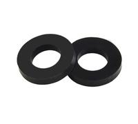 Silicone Replacement Gasket Rings for SodaStream Sparkling Water Dispenser Nozzle Repair Adapter - Oil-Water Separator Sealing Washers, 10-Pack, Black, ID/OD: 0.3 Centimeters / 0.9 Cm