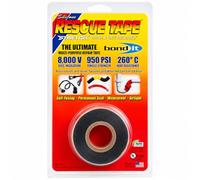 Silicone Rescue Repair Tape Black 25mm x 3.66m | Self Fusing Waterproof Multi Purpose Tape | Emergency Repair Tape for Pipes, Hoses & Electrical Insulation