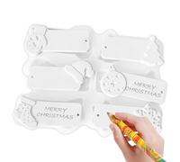 Silicone Resin Christmas Ornaments - 6 Cavity Silicone Casting Tools, Plaster Festive Decoration Mould | For Party Organizers Hobbies Home Workshops Jewellery Creators