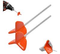 Silicone Resin Mixer Paddle for Drill, Easy-to-Clean Non-Stick Paint Mixer Attachment, Reusable Epoxy Stirrer for Mixing Resin, Paint, Plaster, Concrete (2)