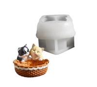 Silicone Resin Mold Cats Shape Planter Jewelry Organizers Crafting Tool Smooth Surfaces Easy Demolding