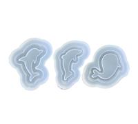 Silicone Resin Mold Dolphin Epoxy Resin Casting Mold for Jewelry Making Craft Pendant Keychain Home Decors Casting Molds Kit Molds Letters Square Rectangular Jewelry