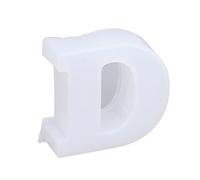 Silicone Resin Mold Exquisite Smooth Surface Reusable DIY Craft English Letters Mold for Home Decoration Gift Making 5 Letters A D E M R Flexible Silicone Material (Letter Mold_D)