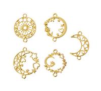 Silicone Resin Mold Moon Star Frame Casting Molds Craft for Art Craft Making Handmade Toys for Children Hollow Pendant
