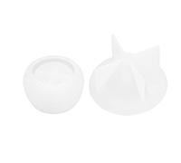 Silicone Resin Mold Mushroom Reusable Elastic Jars Mold with Lid
