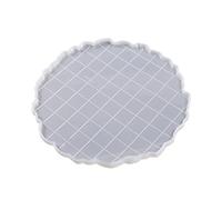 Silicone Resin Tray Mold Rectangle Round Plate Irregular Edges Epoxy Resin Molds for Making Tray Home-Decors Round Plate