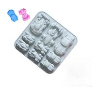 Silicone - Reusable and Flexible Mould - Baking Mould that has the Shape of a Racing Car, for Plaster Clay Epoxy Resin Soap Candles Chocolate Beginners Advanced Children