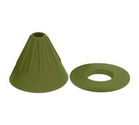 Silicone Reusable Coffee Dripper, Collapsible Pour Over Filter Cone, Green, for Camping, Travel, Home Brewing, Dishwasher Safe