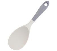 Silicone Rice Spoon, Non Stick Heat Resistant Rice Spatula Kitchen Gadge Scooper Cooking Utensil Paddle Spatula Cooker Spoon for Salads Mashed Potato (Grey)