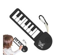Silicone Roll-Up Piano - Electric Folding Key Chain Keyboard Portable Musical Instrument | Flexible Silicone Piano for Outdoor Activities School Home Park Travel Musi